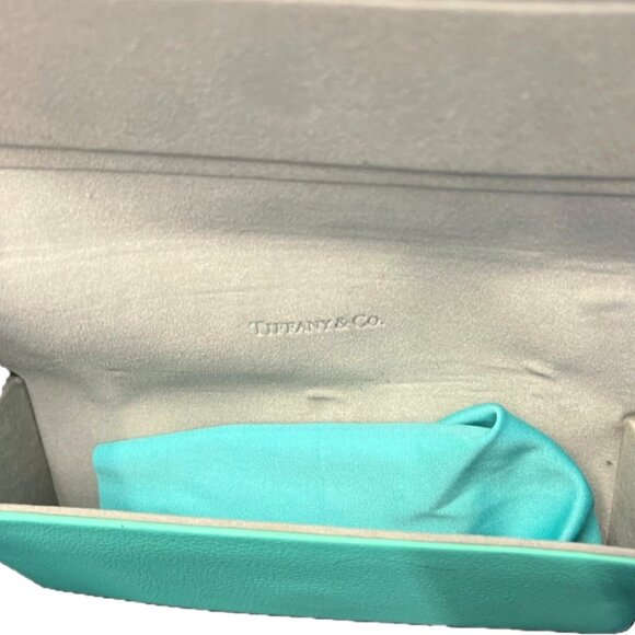 🛑TIFFANY & CO. Designer ➕🆒 SUNGLASSES CASE Leather EYEGLASSES BOX 💸BUY NOW‼️ - Picture 7 of 12